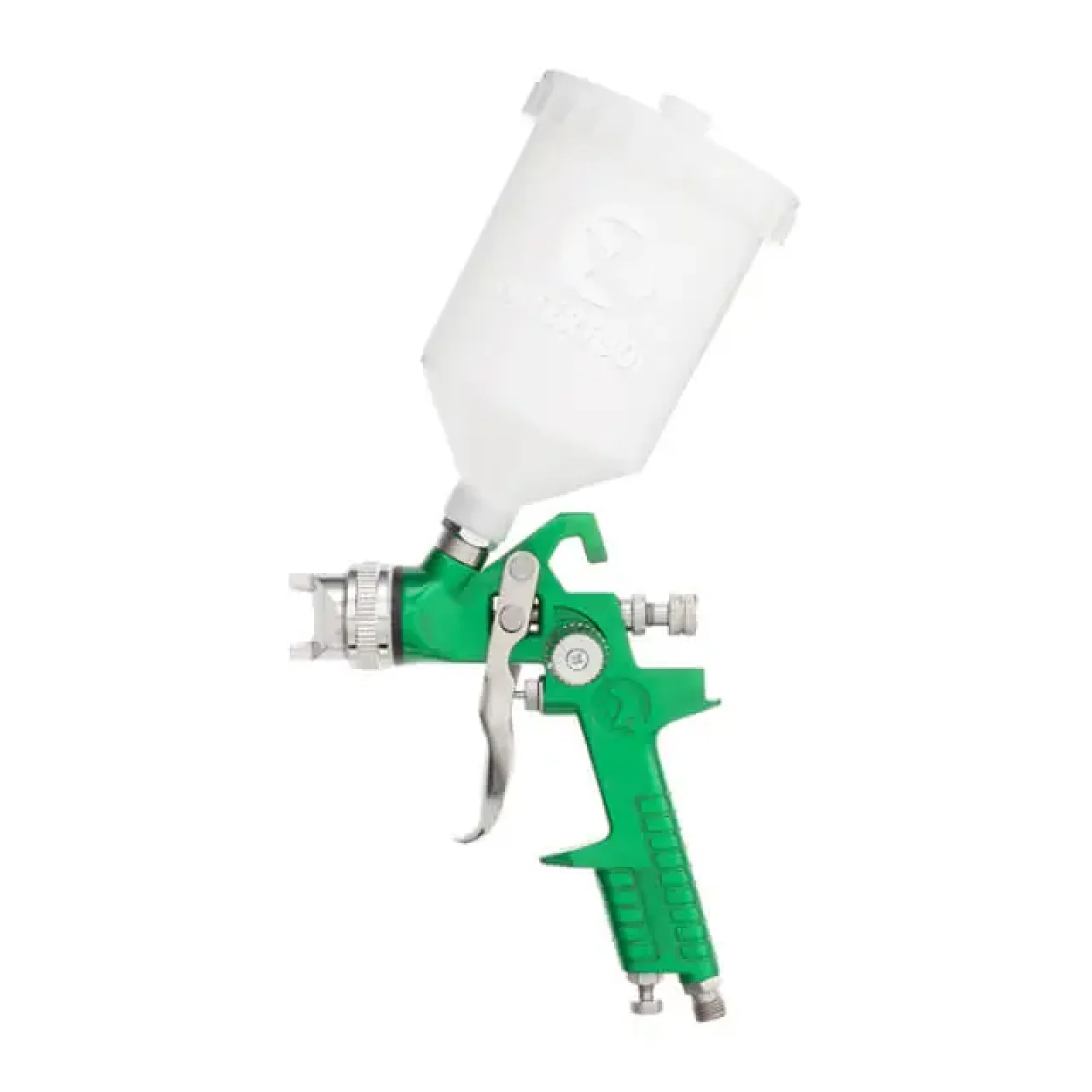Фарбопульт пневматичний HVLP, форсунка: 2,5 мм, верхній пластиковий бачок: 600 мл, 3 бар INTERTOOL (PT-0125) UA