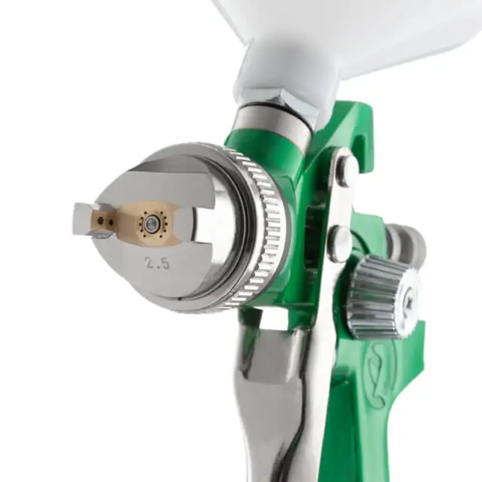 Фарбопульт пневматичний HVLP, форсунка: 2,5 мм, верхній пластиковий бачок: 600 мл, 3 бар INTERTOOL (PT-0125) UA