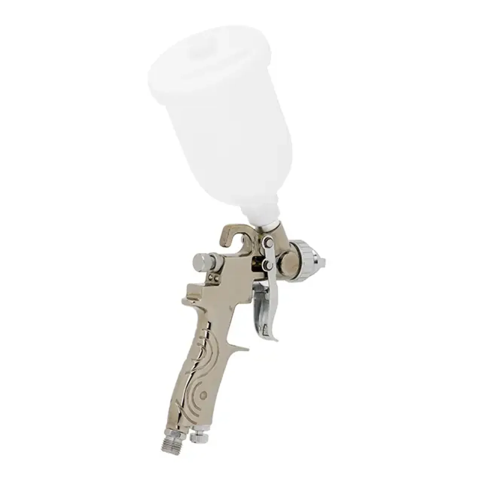 Фарбопульт пневматичний LVMP MINI, форсунка: 0,8 мм, верхній пластиковий бачок: 250 мл, 2-2,5 бар INTERTOOL (PT-0129) UA