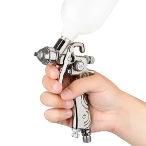 Фарбопульт пневматичний LVMP MINI, форсунка: 0,8 мм, верхній пластиковий бачок: 250 мл, 2-2,5 бар INTERTOOL (PT-0129) UA