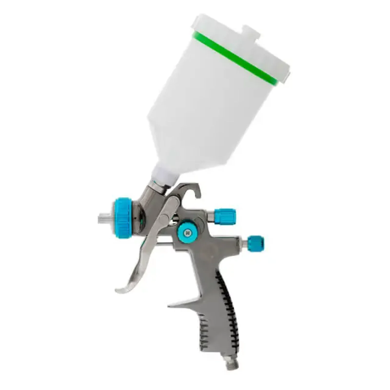 Фарбопульт пневматичний LVLP BLUE, професійний, форсунка: 1,4 мм, верхній пластиковий бачок: 600 мл, 1,5 бар INTERTOOL (PT-0134) UA