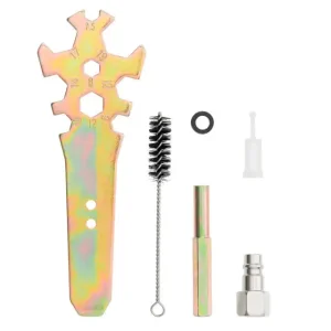 Фарбопульт пневматичний LVLP BLUE, професійний, форсунка: 1,4 мм, верхній пластиковий бачок: 600 мл, 1,5 бар INTERTOOL (PT-0134) UA