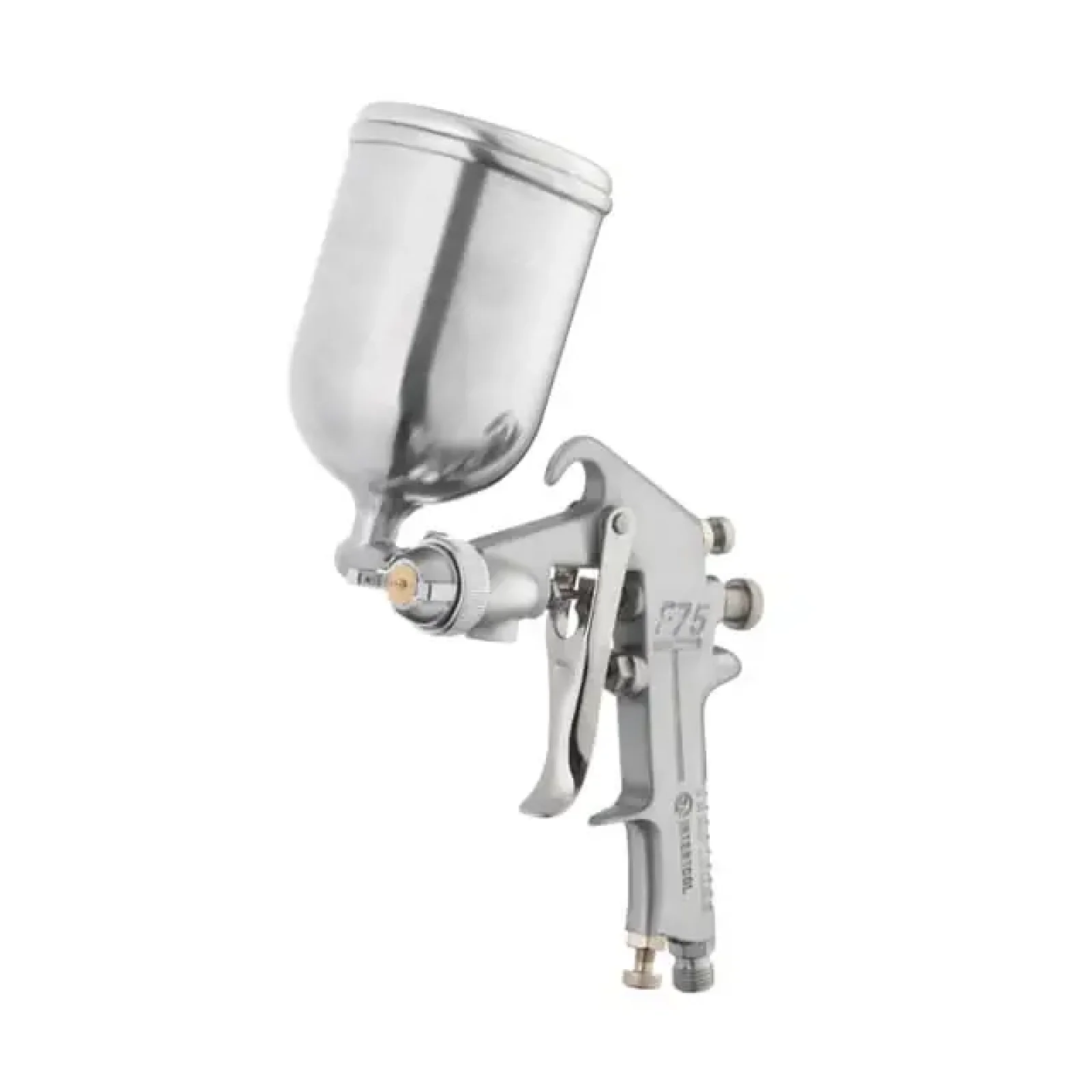 Фарбопульт пневматичний HP, форсунка: 1,5 мм, верхній металевий бачок: 400 мл, 5 бар INTERTOOL (PT-0202) UA