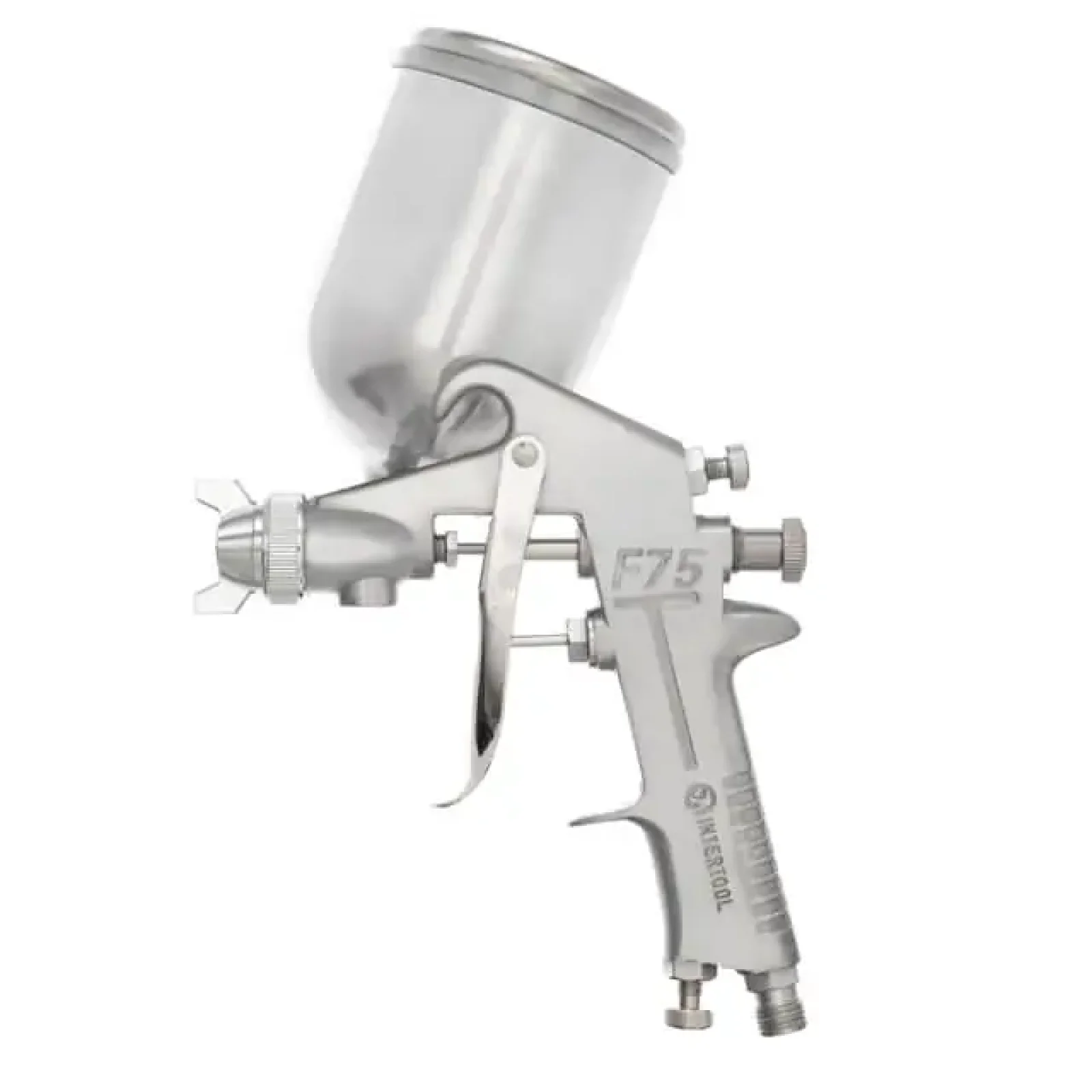 Фарбопульт пневматичний HP, форсунка: 1,5 мм, верхній металевий бачок: 400 мл, 5 бар INTERTOOL (PT-0202) UA