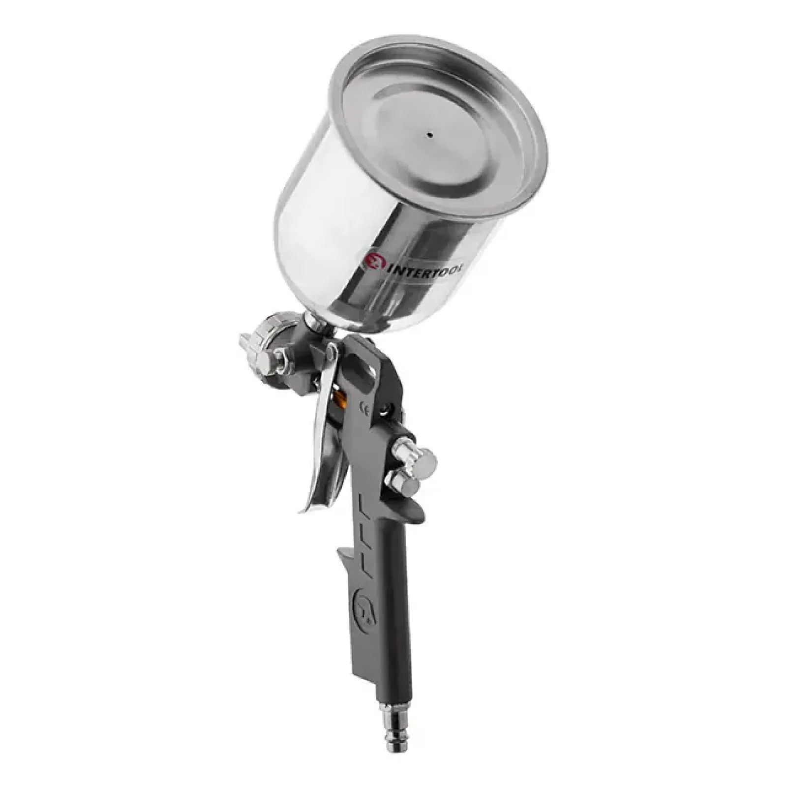 Фарбопульт пневматичний HP, форсунка: 1,5 мм, верхній металевий бачок: 600 мл, 5 бар INTERTOOL (PT-0205) UA