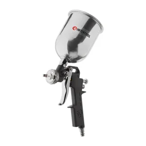 Фарбопульт пневматичний HP, форсунка: 1,5 мм, верхній металевий бачок: 600 мл, 5 бар INTERTOOL (PT-0205) UA