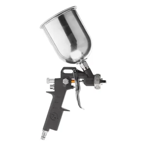 Фарбопульт пневматичний HP, форсунка: 1,5 мм, верхній металевий бачок: 600 мл, 5 бар INTERTOOL (PT-0205) UA