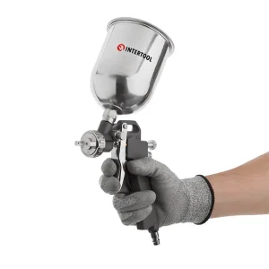 Фарбопульт пневматичний HP, форсунка: 1,5 мм, верхній металевий бачок: 600 мл, 5 бар INTERTOOL (PT-0205) UA