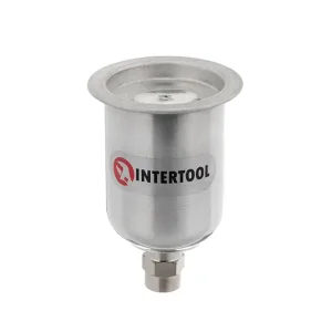 Бачок металевий для HVLP міні, внутрішня різьба M14×1, 125 мл INTERTOOL (PT-1903) UA
