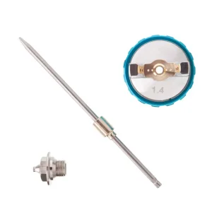 Комплект форсунки 1,4 мм для фарбопультів LVLP PT-0131, PT-0132, PT-0133, PT-0134, PT-0135, PT-0136, PT-0143, PT-0144, PT-0148 (форсунка, повітряна головка, голка) INTERTOOL (PT-2014) UA