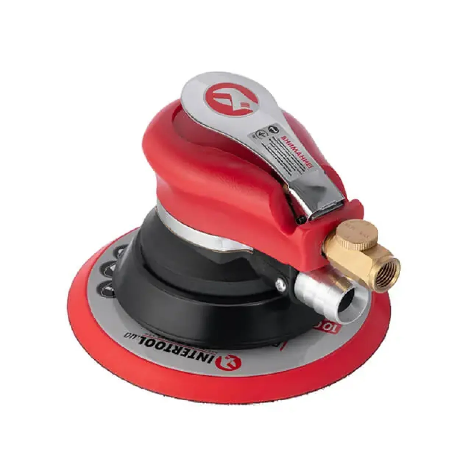 Шліфмашина пневматична ексцентрикова 150 мм, до 6,3 атм, 9000 об/хв, 340 л/хв INTERTOOL (PT-1007) UA