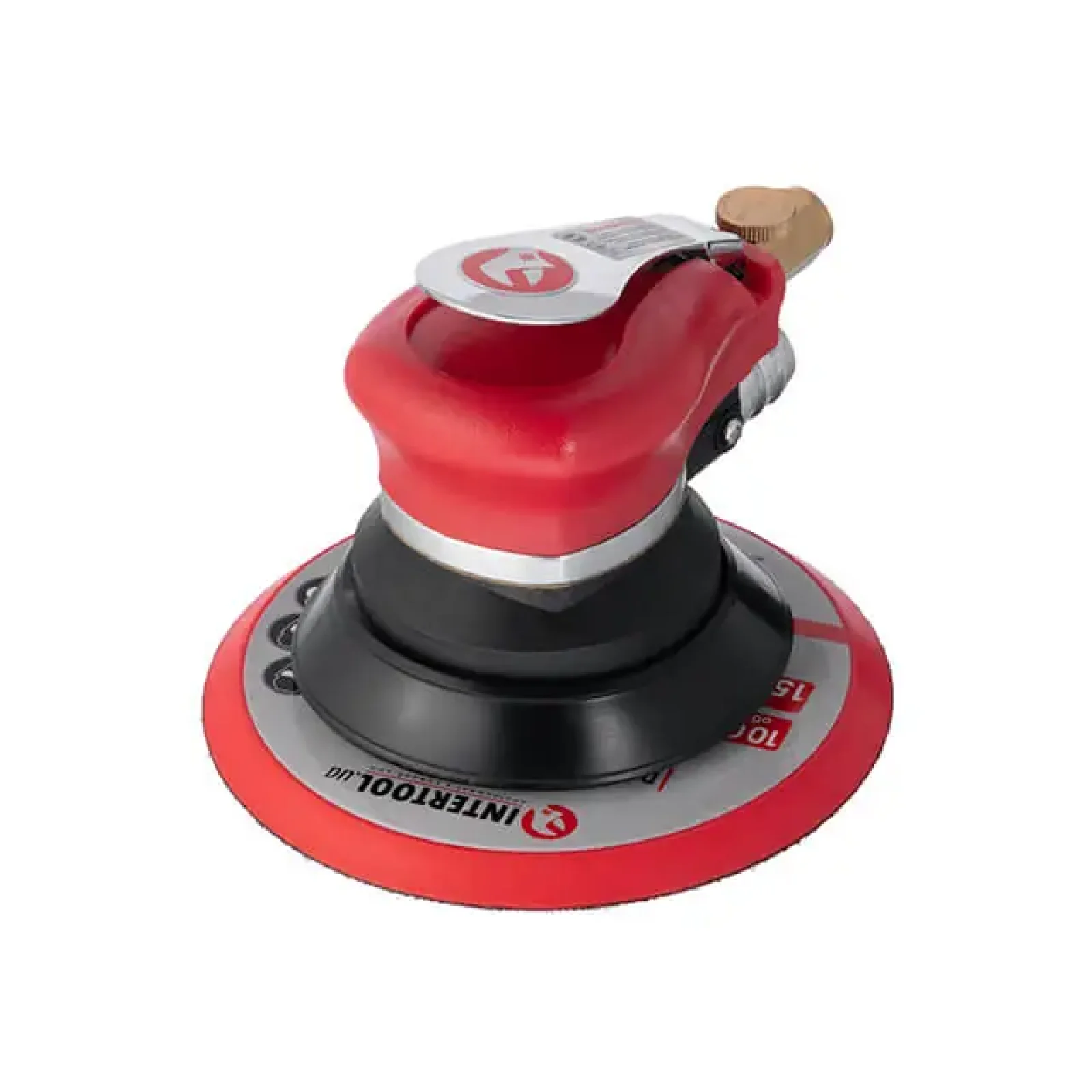 Шліфмашина пневматична ексцентрикова 150 мм, до 6,3 атм, 9000 об/хв, 340 л/хв INTERTOOL (PT-1007) UA