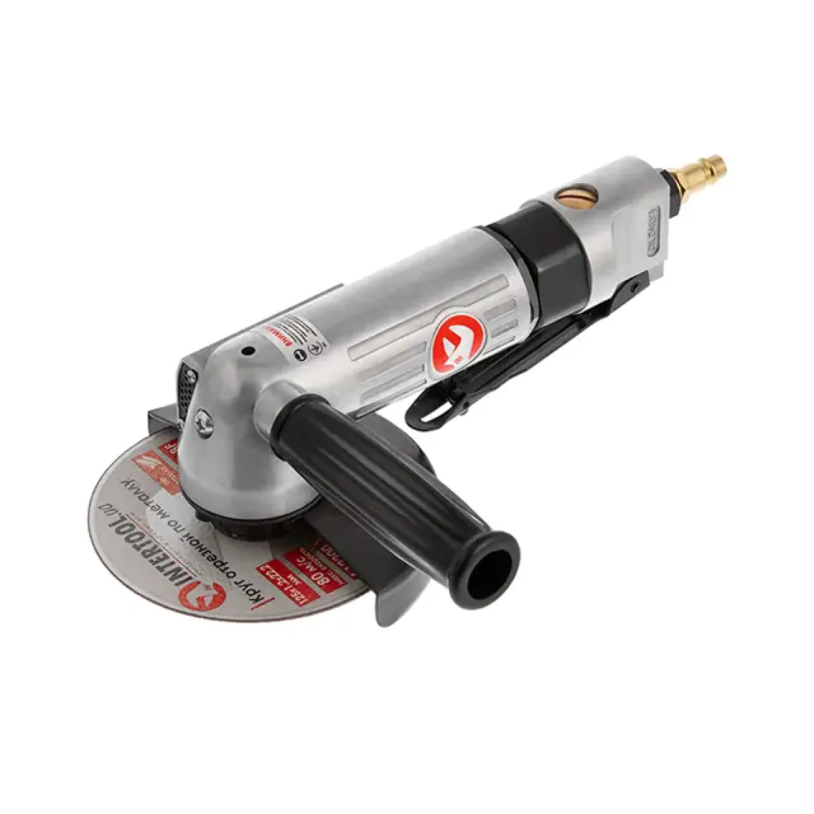 Шліфмашина кутова пневматична, 115 мм, до 6 атм, 11000 об/хв, 140 л/хв INTERTOOL (PT-1201) UA