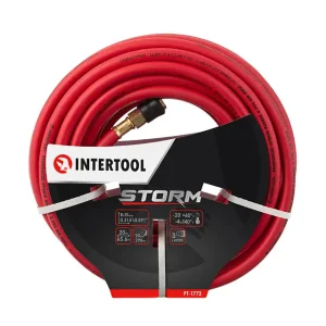 Шланг гібридний, професійний, 20 атм, 8×15 мм, 20 м, з латунними швидкороз'ємними з'єднаннями, STORM INTERTOOL (PT-1772) UA