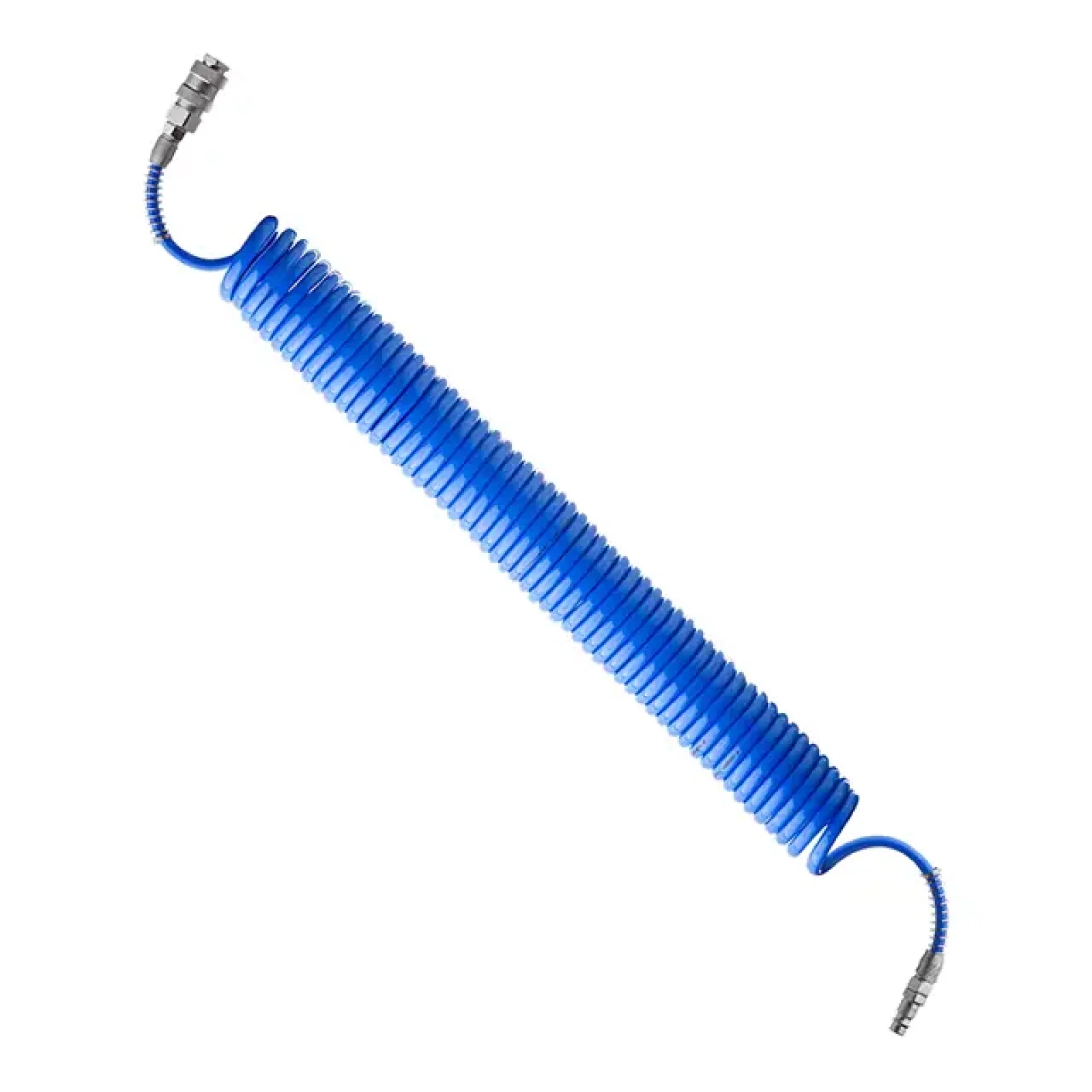 Шланг спіральний поліуретановий, 5,5×8 мм, 10 м, зі швидкороз'ємними з'єднаннями INTERTOOL (PT-1707) UA