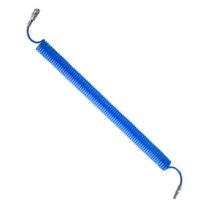 Шланг спіральний поліуретановий, 5,5×8 мм, 15 м, зі швидкороз'ємними з'єднаннями INTERTOOL (PT-1708) UA