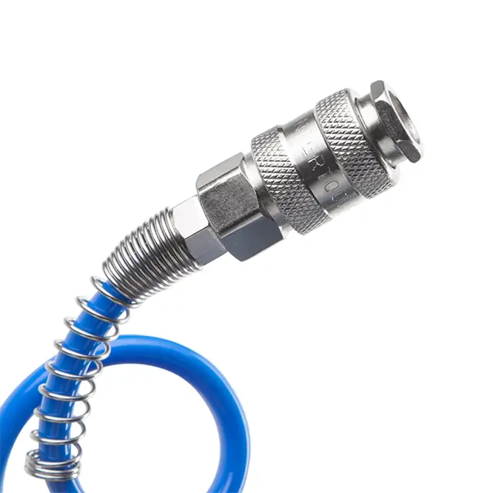 Шланг спіральний поліуретановий, 5,5×8 мм, 20 м, зі швидкороз'ємними з'єднаннями INTERTOOL (PT-1709) UA