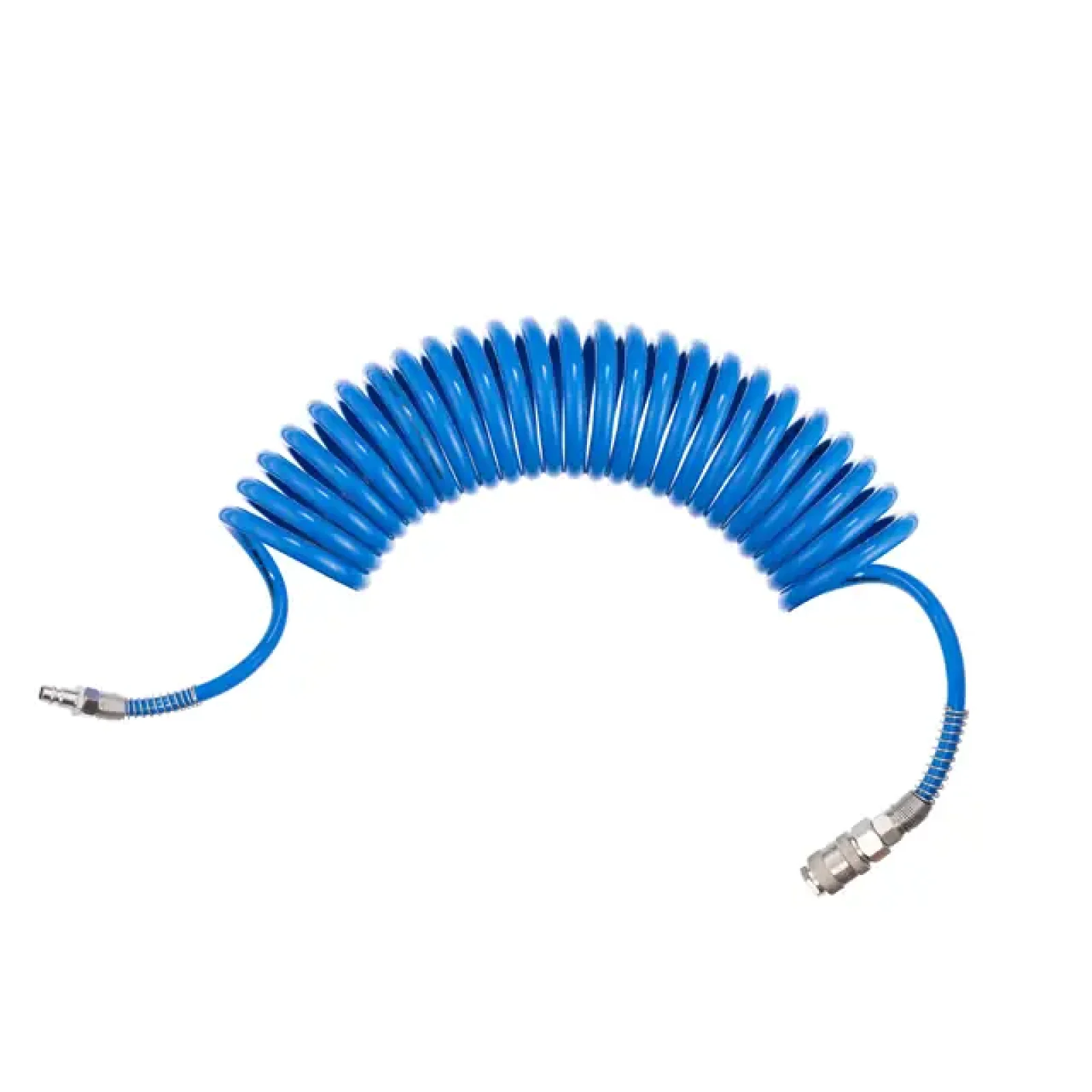 Шланг спіральний поліуретановий 6,5×10 мм, 5 м, зі швидкороз'ємними з'єднаннями INTERTOOL (PT-1710) UA