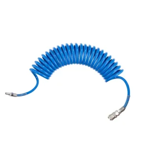 Шланг спіральний поліуретановий 6,5×10 мм, 5 м, зі швидкороз'ємними з'єднаннями INTERTOOL (PT-1710) UA