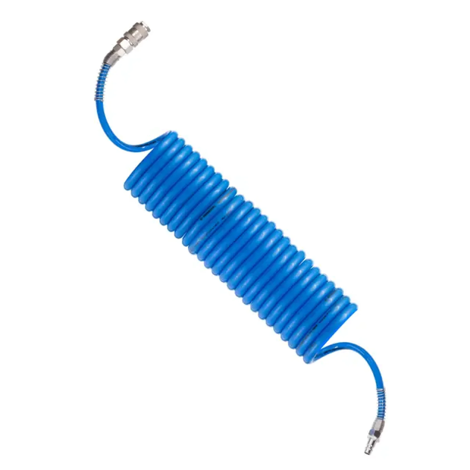 Шланг спіральний поліуретановий 6,5×10 мм, 5 м, зі швидкороз'ємними з'єднаннями INTERTOOL (PT-1710) UA