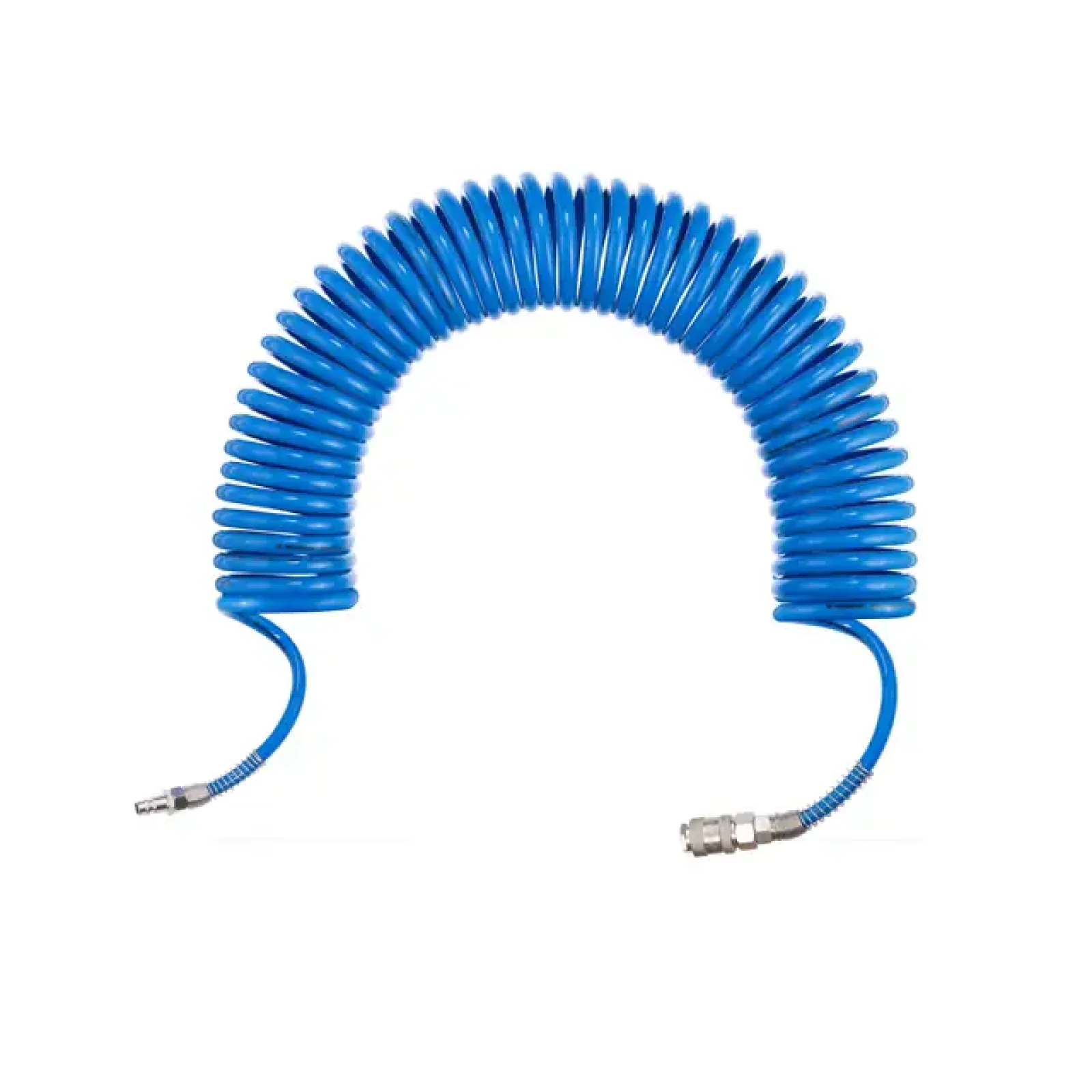 Шланг спіральний поліуретановий 6,5×10 мм, 10 м, зі швидкороз'ємними з'єднаннями INTERTOOL (PT-1711) UA