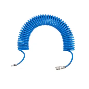 Шланг спіральний поліуретановий 6,5×10 мм, 10 м, зі швидкороз'ємними з'єднаннями INTERTOOL (PT-1711) UA