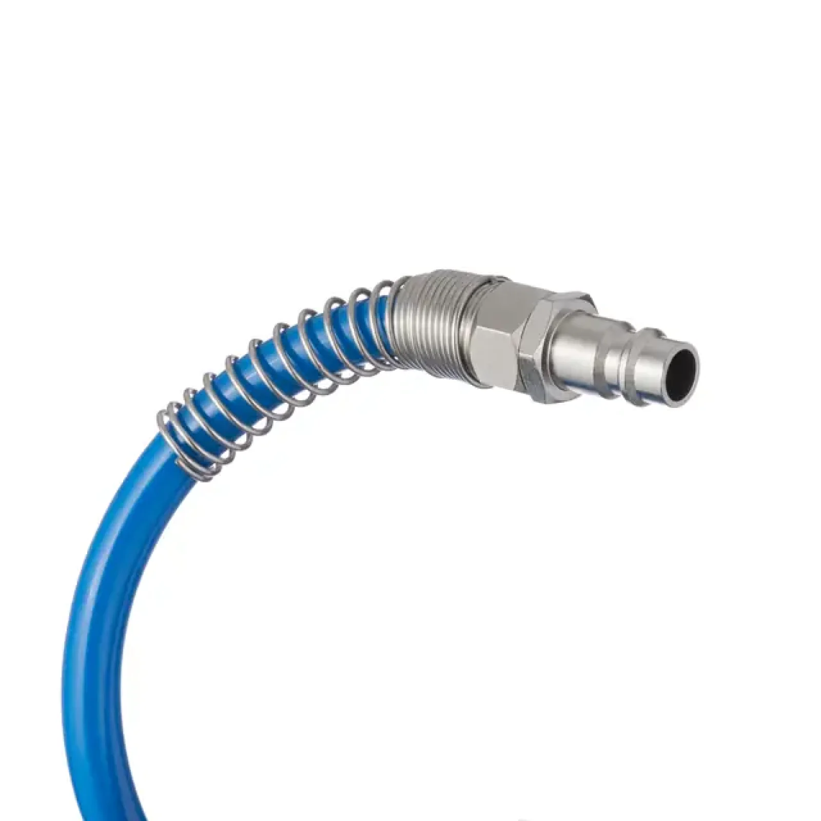 Шланг спіральний поліуретановий 6,5×10 мм, 15 м, зі швидкороз'ємними з'єднаннями INTERTOOL (PT-1712) UA