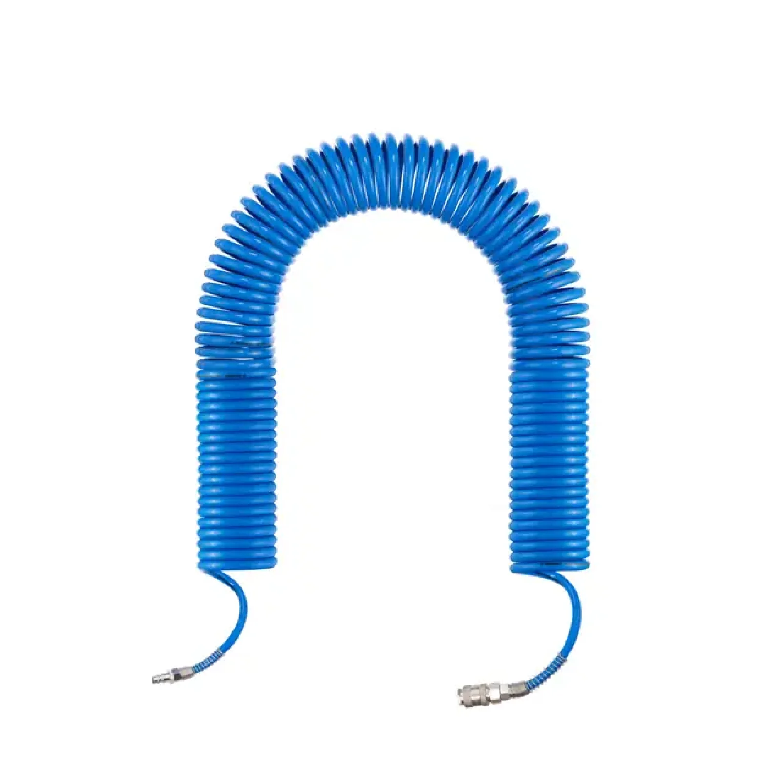 Шланг спіральний поліуретановий 6,5×10 мм, 20 м, зі швидкороз'ємними з'єднаннями INTERTOOL (PT-1713) UA