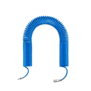 Шланг спіральний поліуретановий 6,5×10 мм, 20 м, зі швидкороз'ємними з'єднаннями INTERTOOL (PT-1713) UA