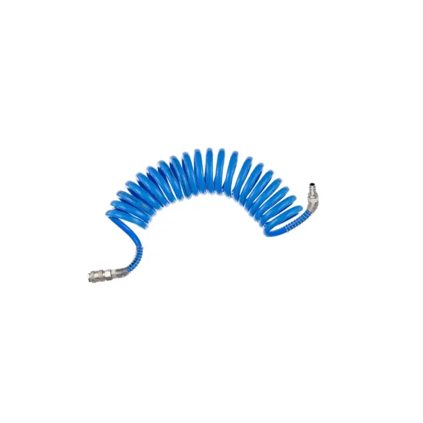 Шланг спіральний поліуретановий 8×12 мм, 5 м, зі швидкороз'ємними з'єднаннями INTERTOOL (PT-1715) UA