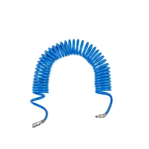 Шланг спіральний поліуретановий 8×12 мм, 10 м, зі швидкороз'ємними з'єднаннями INTERTOOL (PT-1716) UA