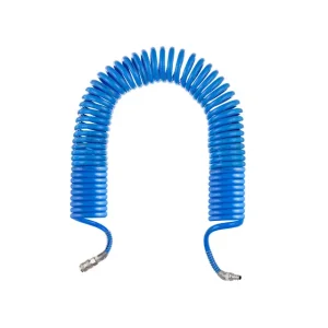 Шланг спіральний поліуретановий 8×12 мм, 15 м, зі швидкороз'ємними з'єднаннями INTERTOOL (PT-1717) UA