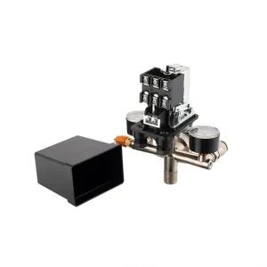 Пресостат 380 В (блок автоматики компресора) в зборі: пресостат, редуктор, 2 манометри, запобіжний клапан, 2 виходи, 10 бар INTERTOOL (PT-9097) UA