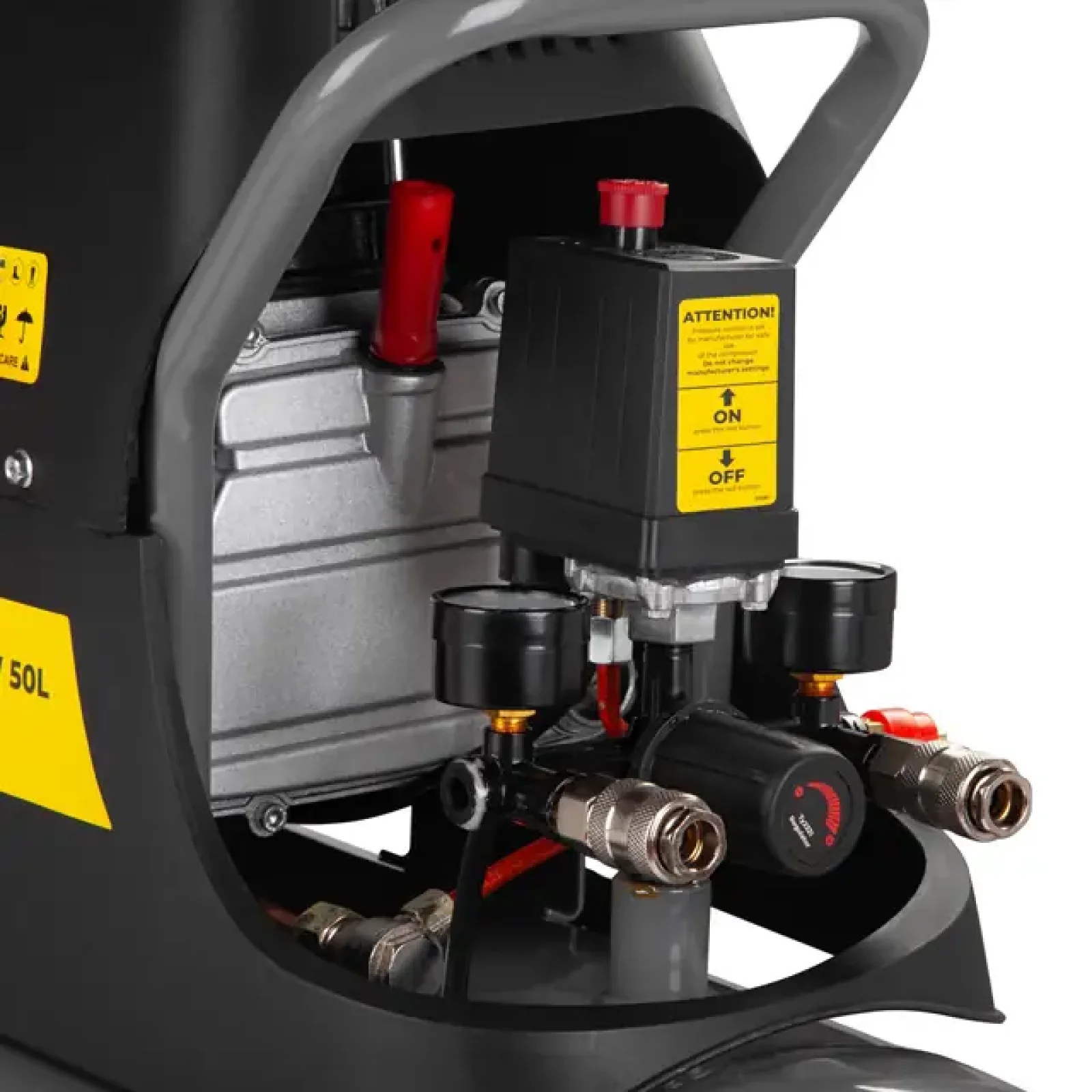 Компресор, 50 л, 1,5 кВт, 220 В, 8 атм, 206 л/хв INTERTOOL (PT-0003) UA