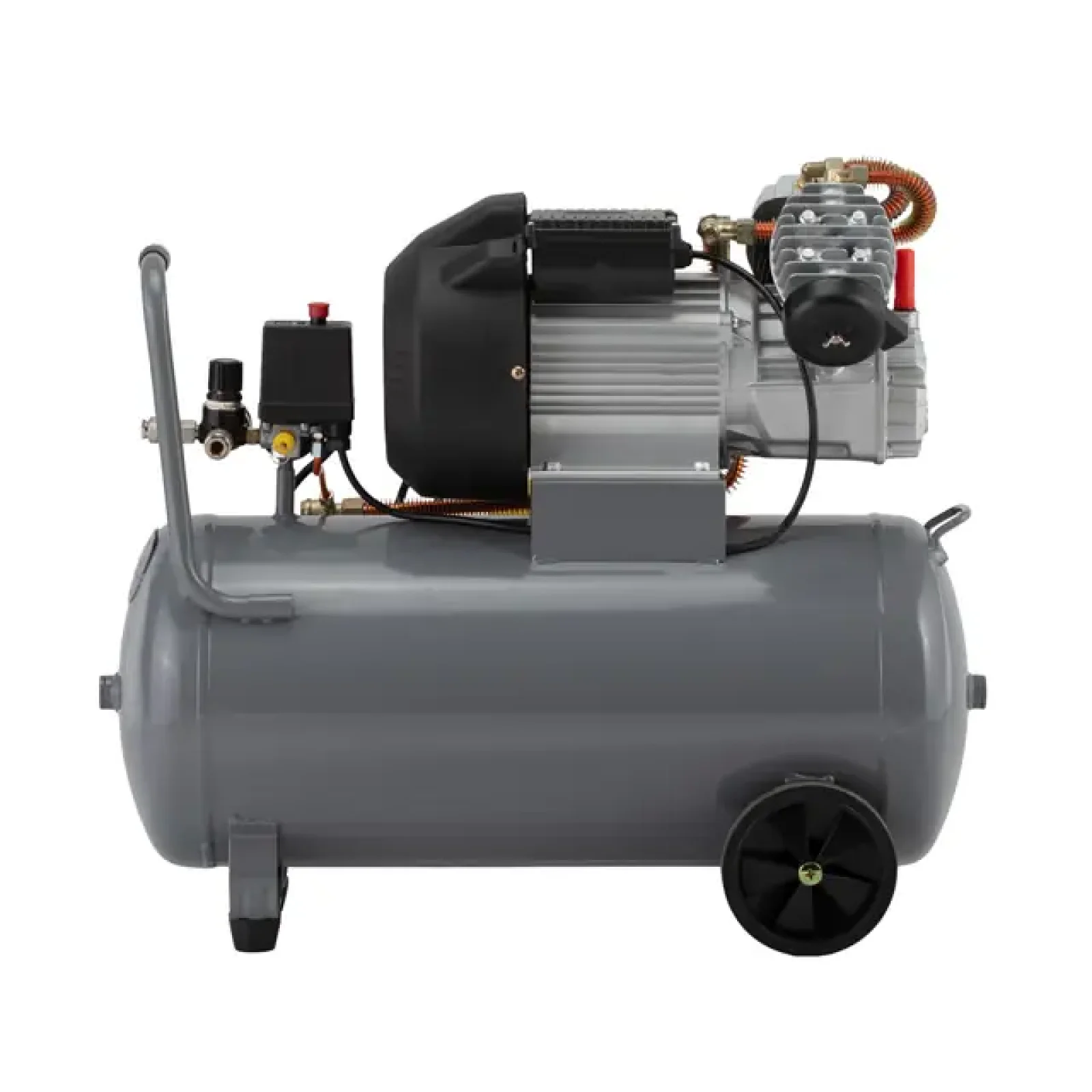 Компресор, 50 л, 3,0 кВт, 220 В, 10 атм, 420 л/хв, 2 циліндри INTERTOOL (PT-0007) UA
