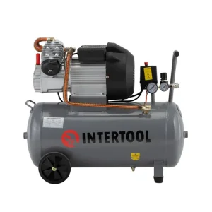 Компресор, 50 л, 3,0 кВт, 220 В, 10 атм, 420 л/хв, 2 циліндри INTERTOOL (PT-0007) UA