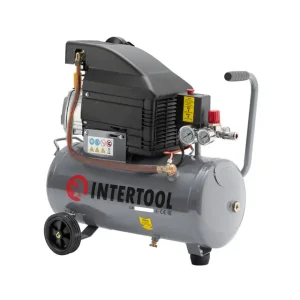 Компресор, 24 л, 1,5 кВт, 220 В, 8 атм, 206 л/хв INTERTOOL (PT-0010) UA