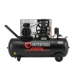 Компресор, 100 л, 1,8 кВт, 220 В, 10 атм, 250 л/хв INTERTOOL (PT-0012) UA