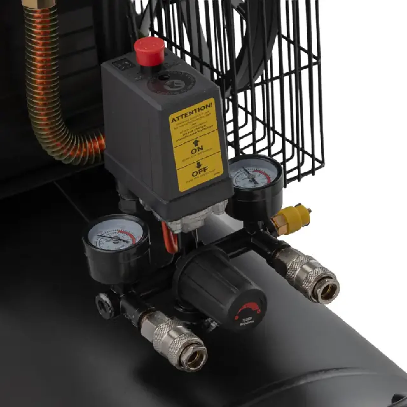 Компресор, 100 л, 1,8 кВт, 220 В, 10 атм, 250 л/хв INTERTOOL (PT-0012) UA