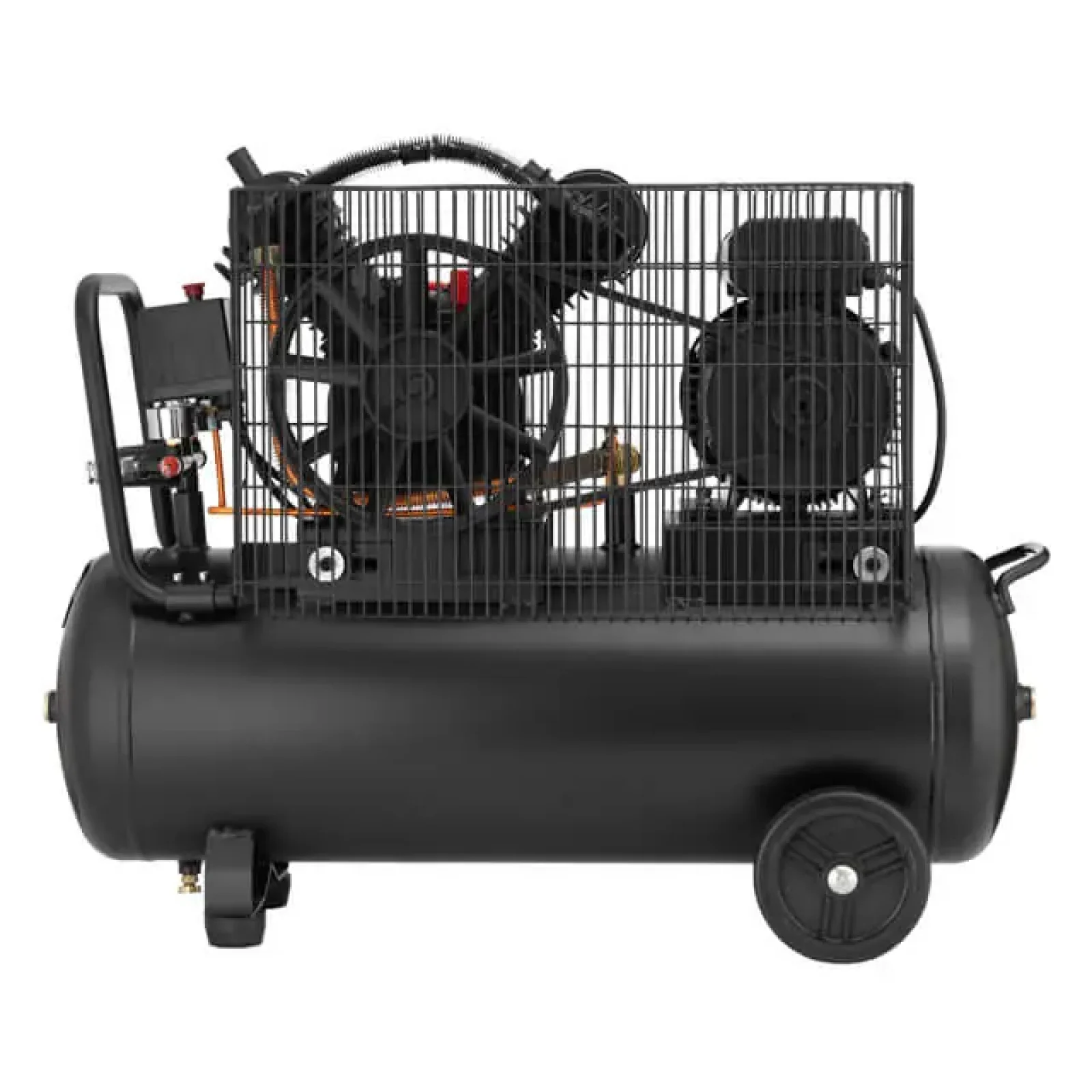 Компресор, 50 л, 3,0 кВт, 220 В, 10 атм, 500 л/хв, 2 циліндри INTERTOOL (PT-0016) UA