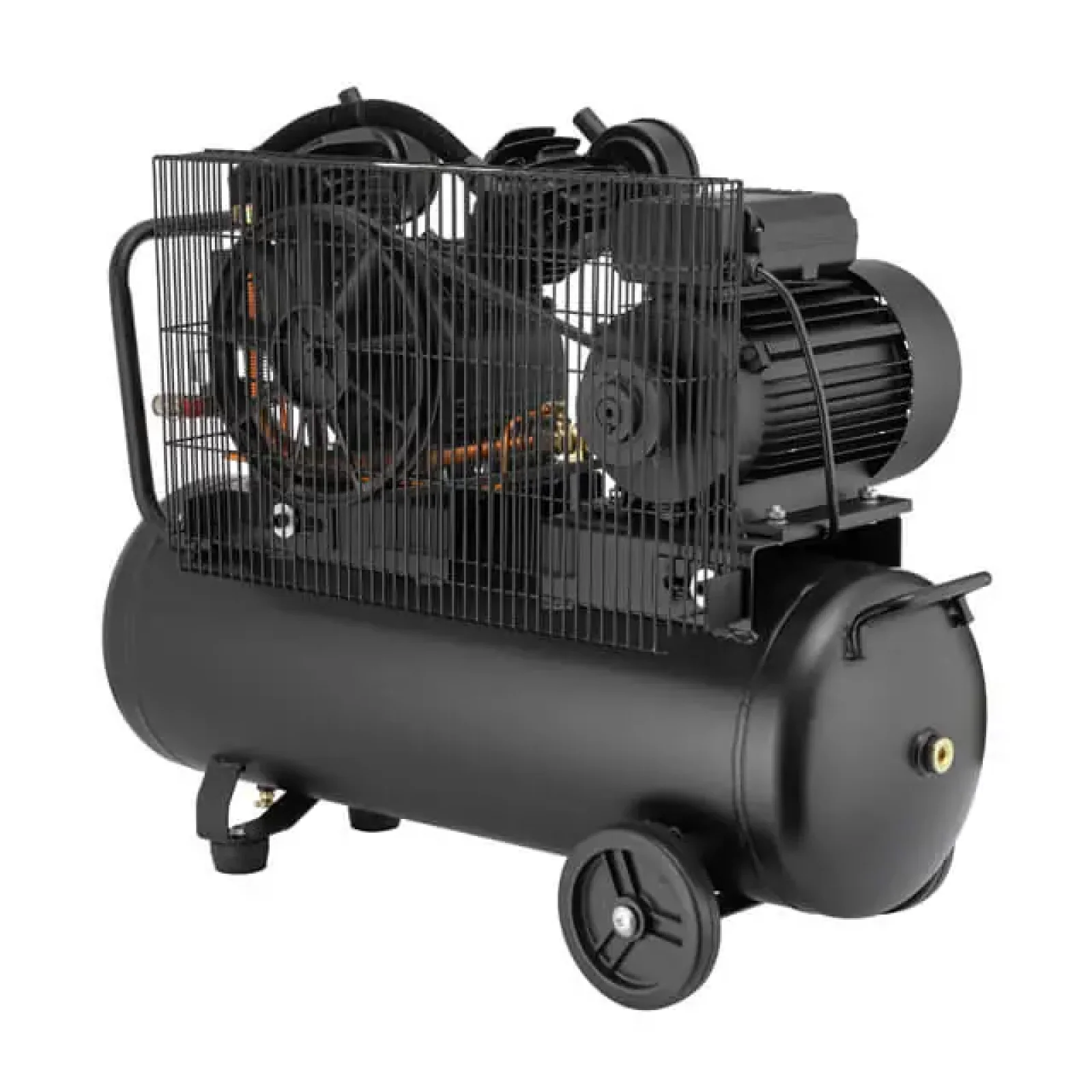 Компресор, 50 л, 3,0 кВт, 220 В, 10 атм, 500 л/хв, 2 циліндри INTERTOOL (PT-0016) UA