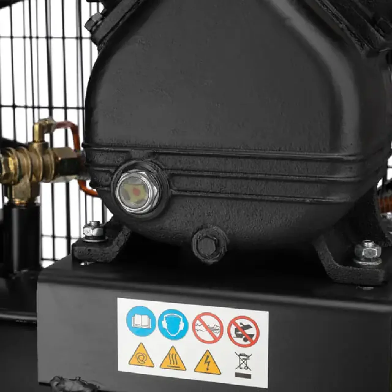 Компресор, 50 л, 3,0 кВт, 220 В, 10 атм, 500 л/хв, 2 циліндри INTERTOOL (PT-0016) UA