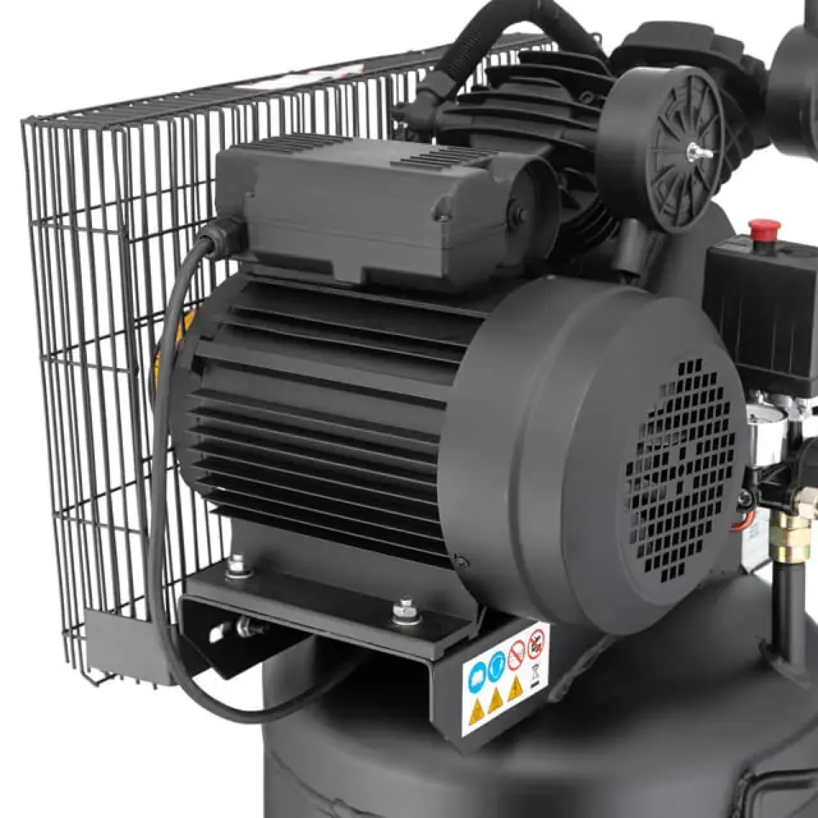 Компресор, 100 л, вертикальний, 3,0 кВт, 220 В, 10 атм, 500 л/хв, 2 циліндри INTERTOOL (PT-0017) UA