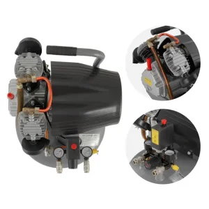 Компресор 80л, вертикальний, 2.2 кВт, 220 В, 8 aтм, 354 л/хв. 2 циліндри INTERTOOL (PT-0018) UA