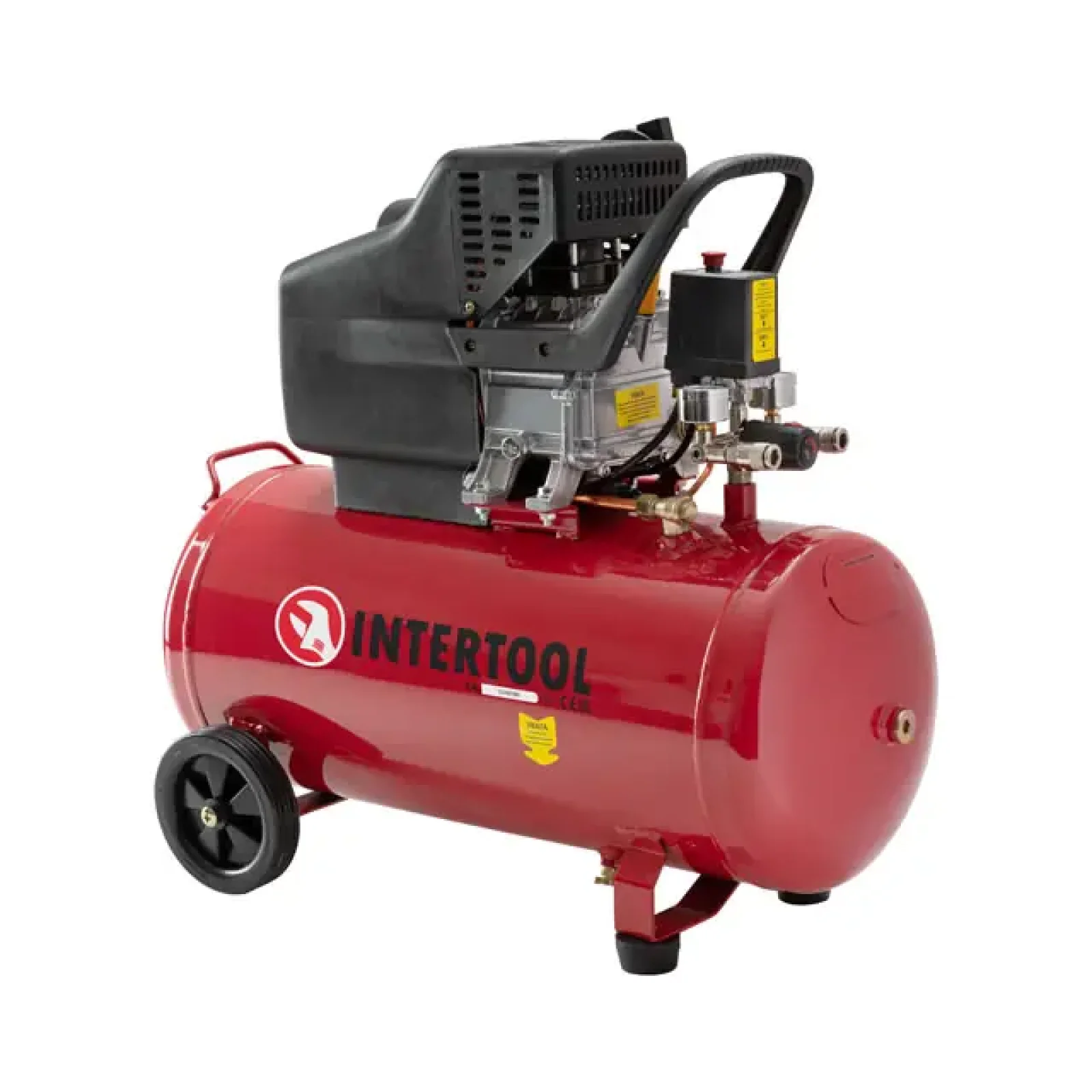 Компресор, 50 л, 1,2 кВт, 220 В, 8 атм, 205 л/хв INTERTOOL (PT-0021) UA