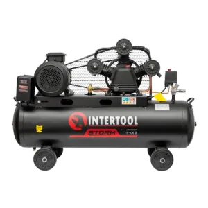 Компресор, 100 л, 4,0 кВт, 380 В, 10 атм, 600 л/хв, 3 циліндри INTERTOOL (PT-0036) UA