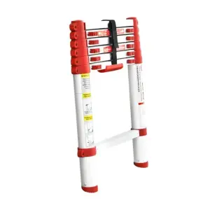 Драбина алюмінієва, телескопічна, 6 сход., 1,98 м, 150 кг INTERTOOL (LT-3020) UA