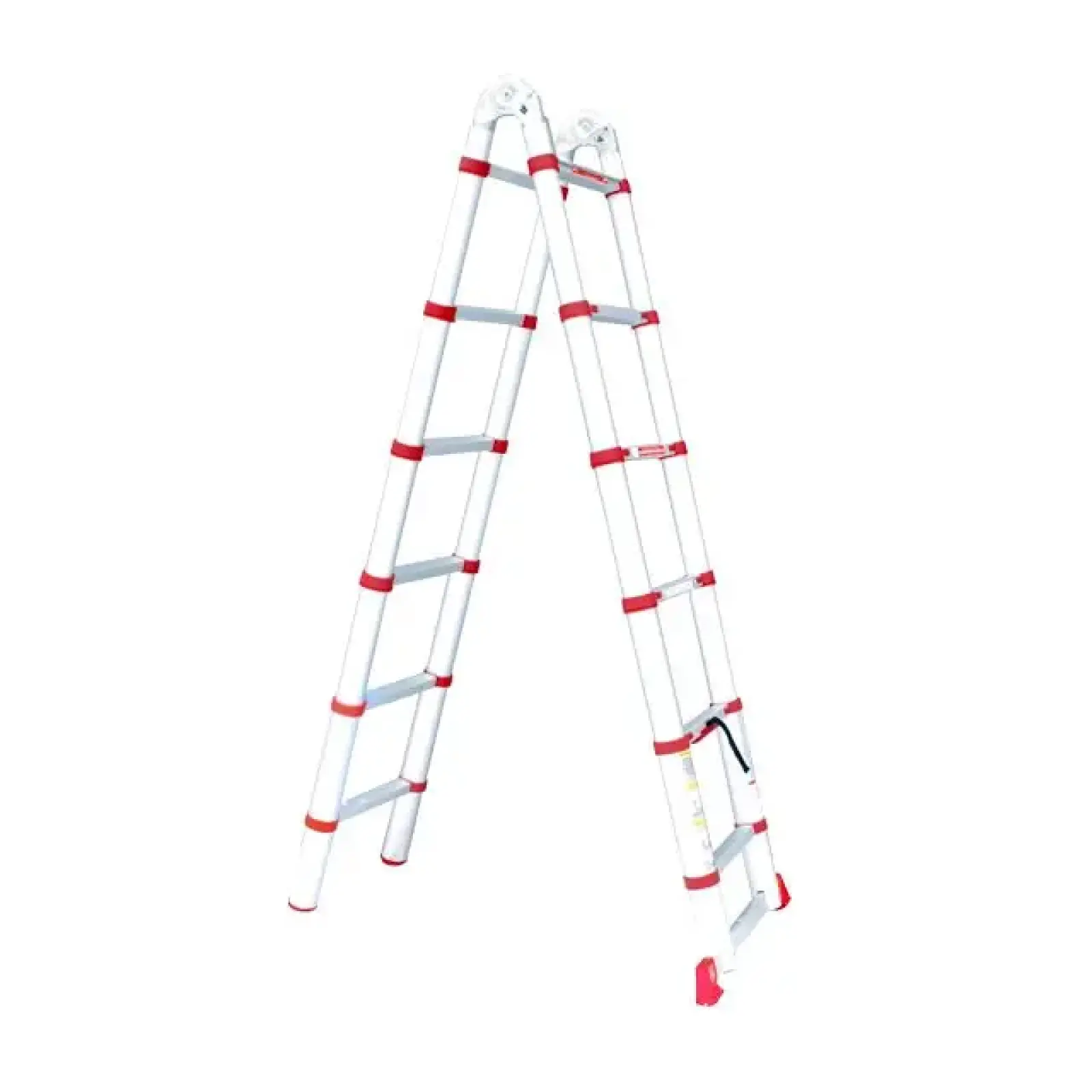 Драбина алюмінієва універсальна розкладна телескопічна, 12 сход., 3,85 м, 150 кг INTERTOOL (LT-3039) UA