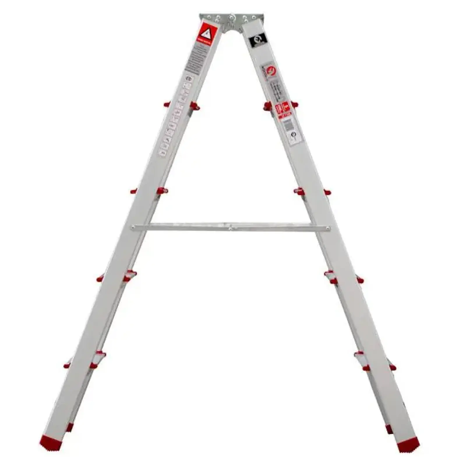 Драбина алюмінієва двостороння, 5 сходинок, висота: 1094 мм, 150 кг INTERTOOL (LT-1105) UA