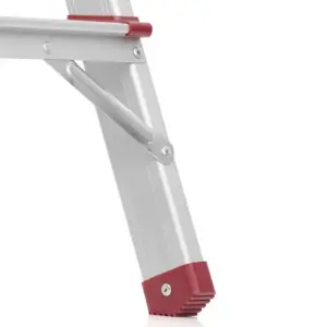 Драбина алюмінієва двостороння, 5 сходинок, висота: 1094 мм, 150 кг INTERTOOL (LT-1105) UA